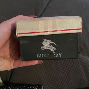 Burberry cuff links, pocket square and tie